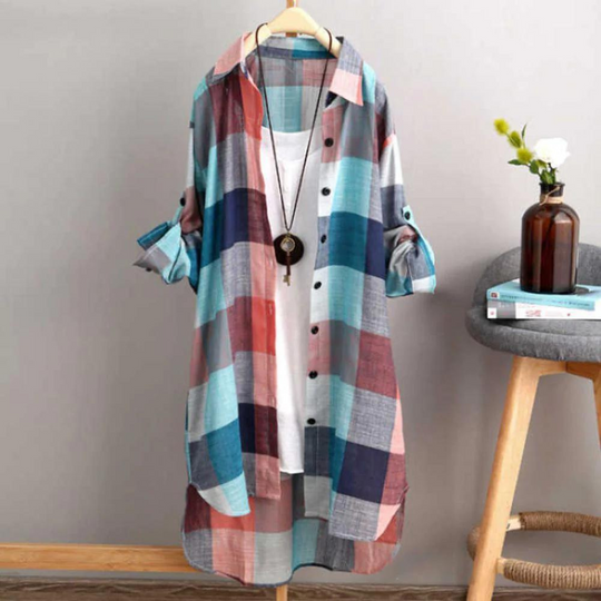 Heidi-Mode | Langarmshirt mit Knopfleiste