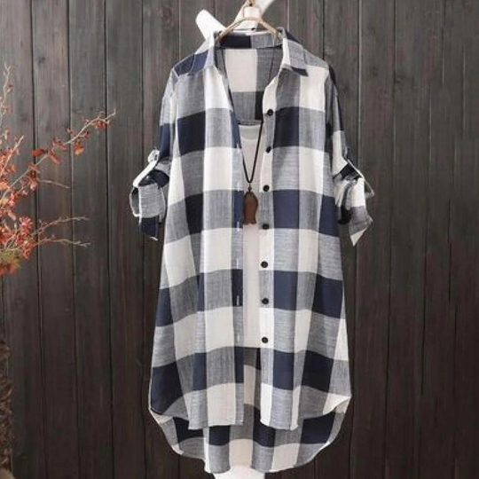 Heidi-Mode | Langarmshirt mit Knopfleiste