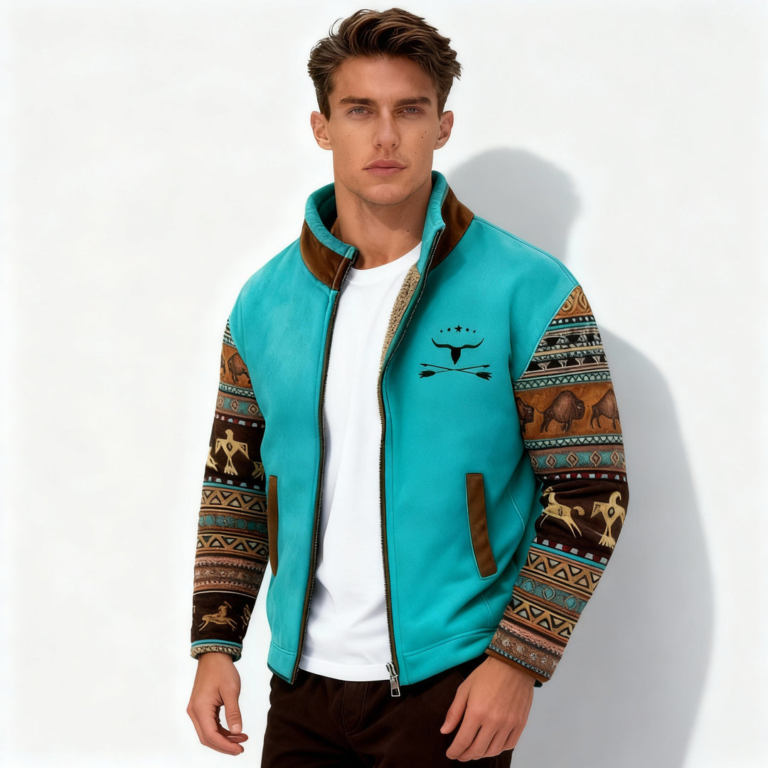 Outdoor Merino-Fleece Jacke Herren