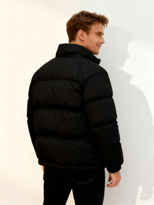 Ultrawarm Fleecegefüttert Streetwear Pufferjacke – Winter Thermo Komfort Herrenjacke