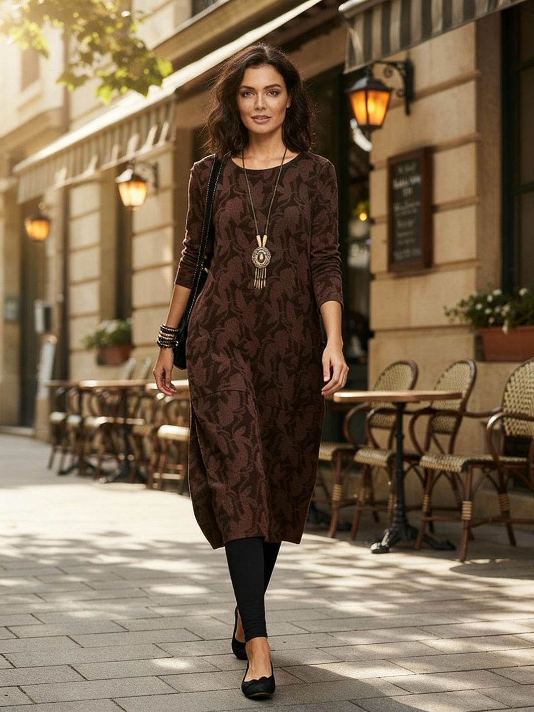 Elegantes Warmes Winterkleid