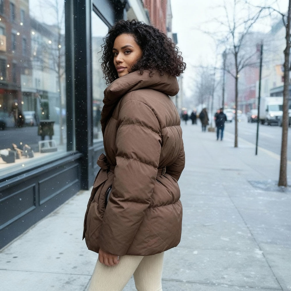 Elegante Taillierte Damen Stehkragenjacke Kurz