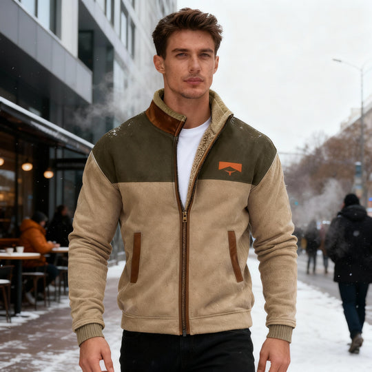 Merino-Fleecejacke Herren Leicht Warm