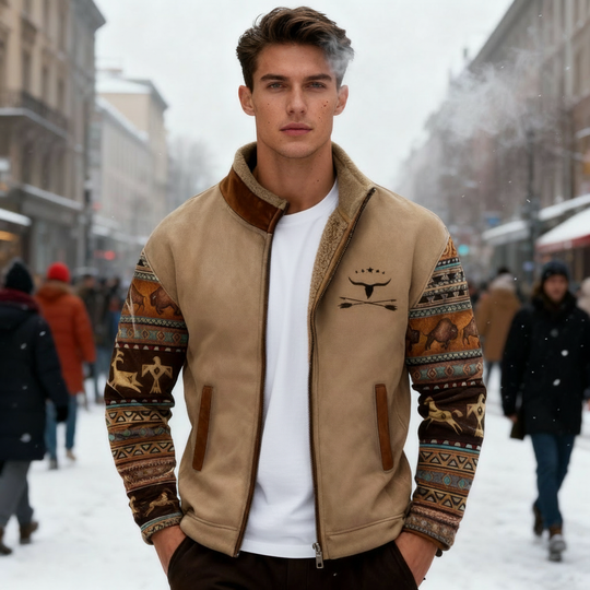 Merino-Fleecejacke Herren Leicht Warm