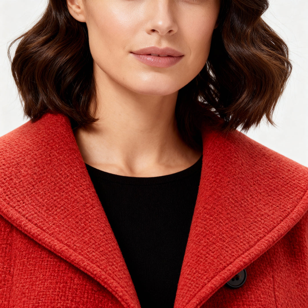 Winddichter Damenmantel mit Schalkragen | Heidi-Mode