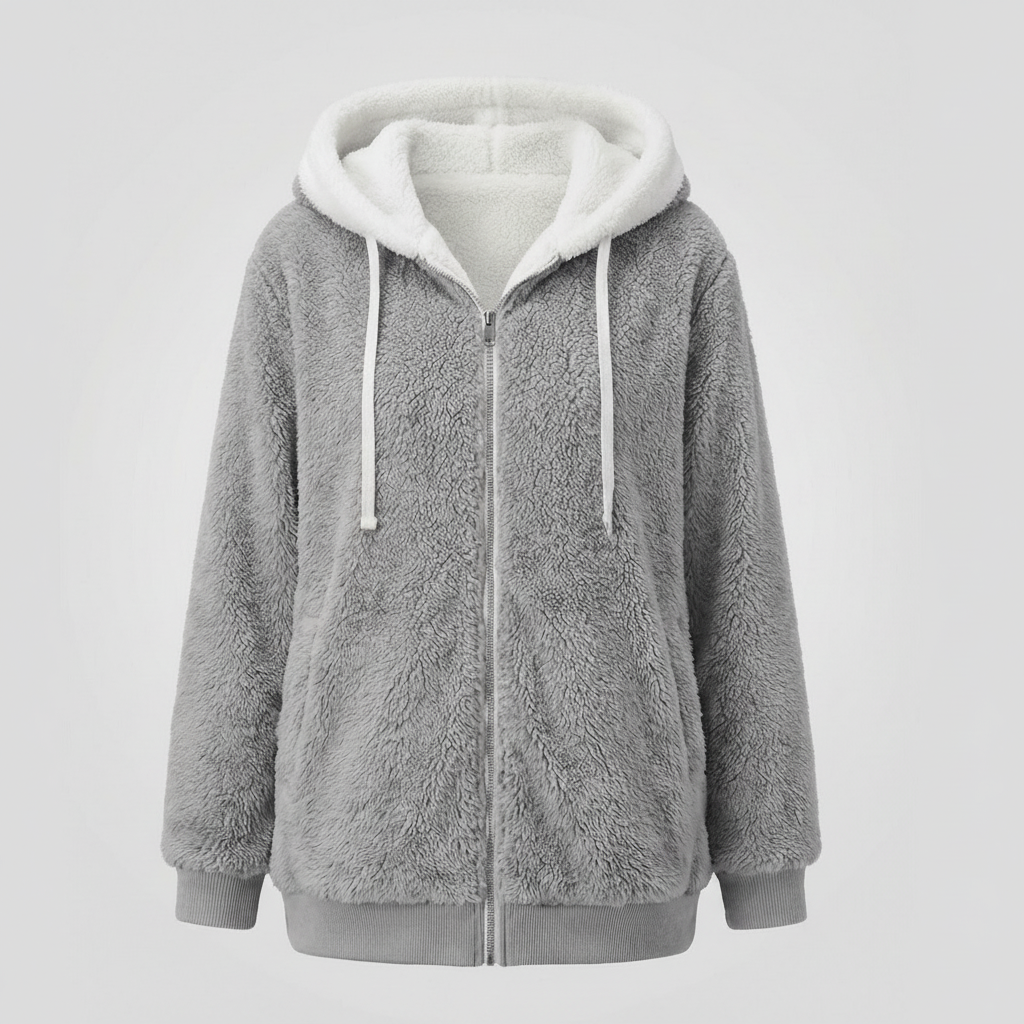 Übergroße Teddyjacke Damen | Heidi-Mode