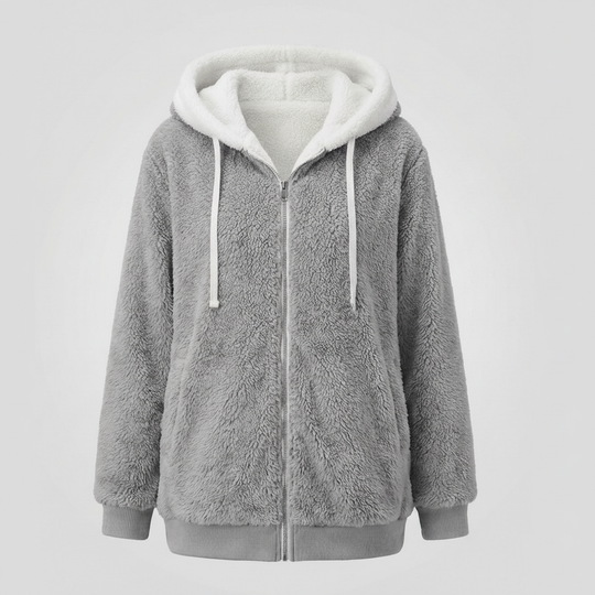 Übergroße Teddyjacke Damen | Heidi-Mode