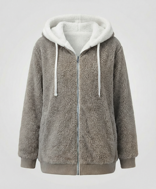 Übergroße Teddyjacke Damen | Heidi-Mode