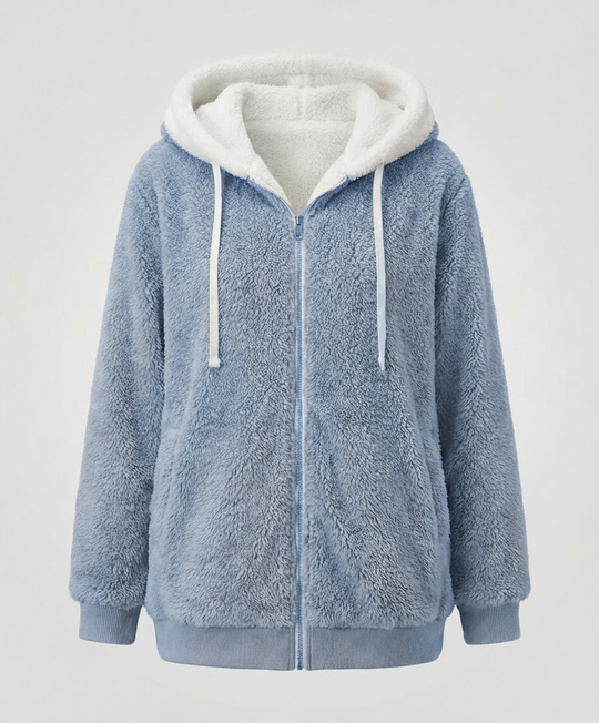 Übergroße Teddyjacke Damen | Heidi-Mode