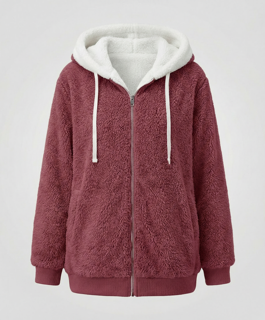 Übergroße Teddyjacke Damen | Heidi-Mode