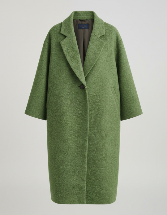 Eleganter Langer Wollmantel Damen | Heidi-Mode