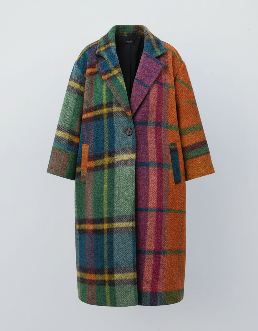 Eleganter Langer Wollmantel Damen | Heidi-Mode