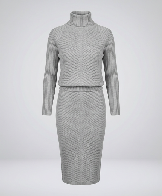 Gemütliches Strickkleid Damen | Heidi-Mode