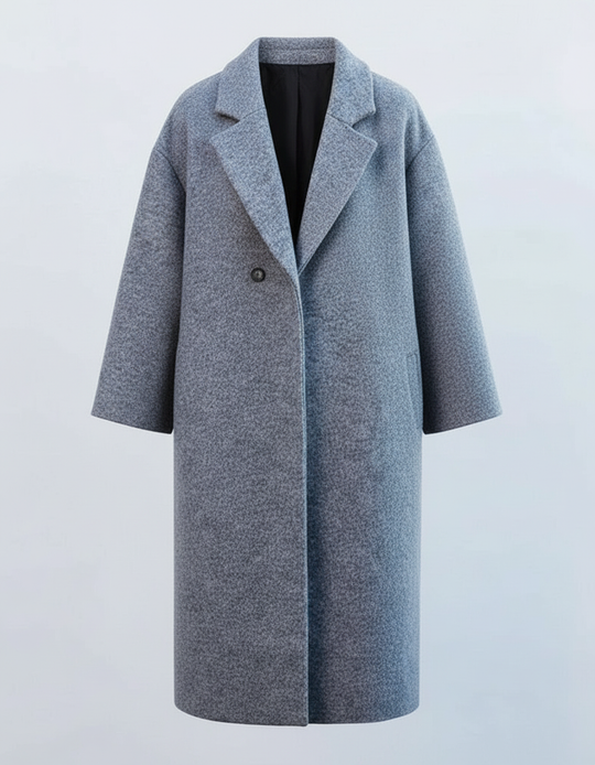 Eleganter Langer Wollmantel Damen | Heidi-Mode