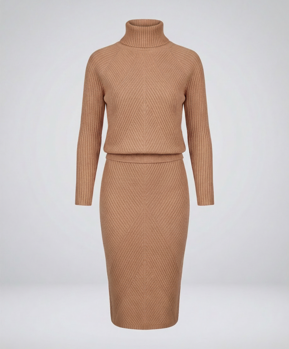 Gemütliches Strickkleid Damen | Heidi-Mode