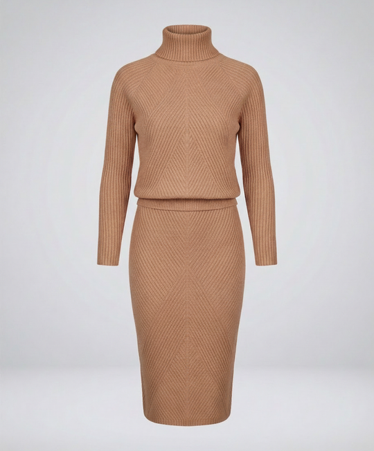 Gemütliches Strickkleid Damen | Heidi-Mode