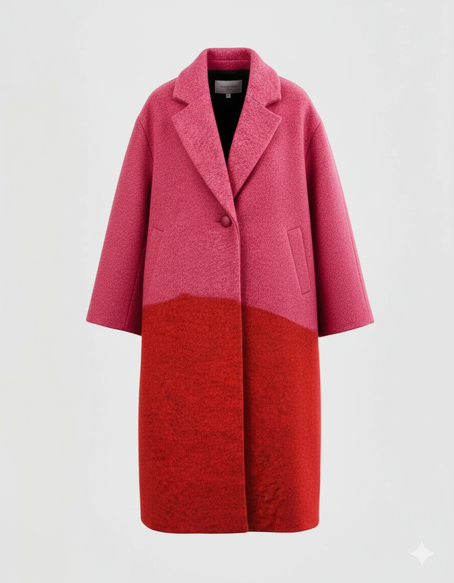 Eleganter Langer Wollmantel Damen | Heidi-Mode