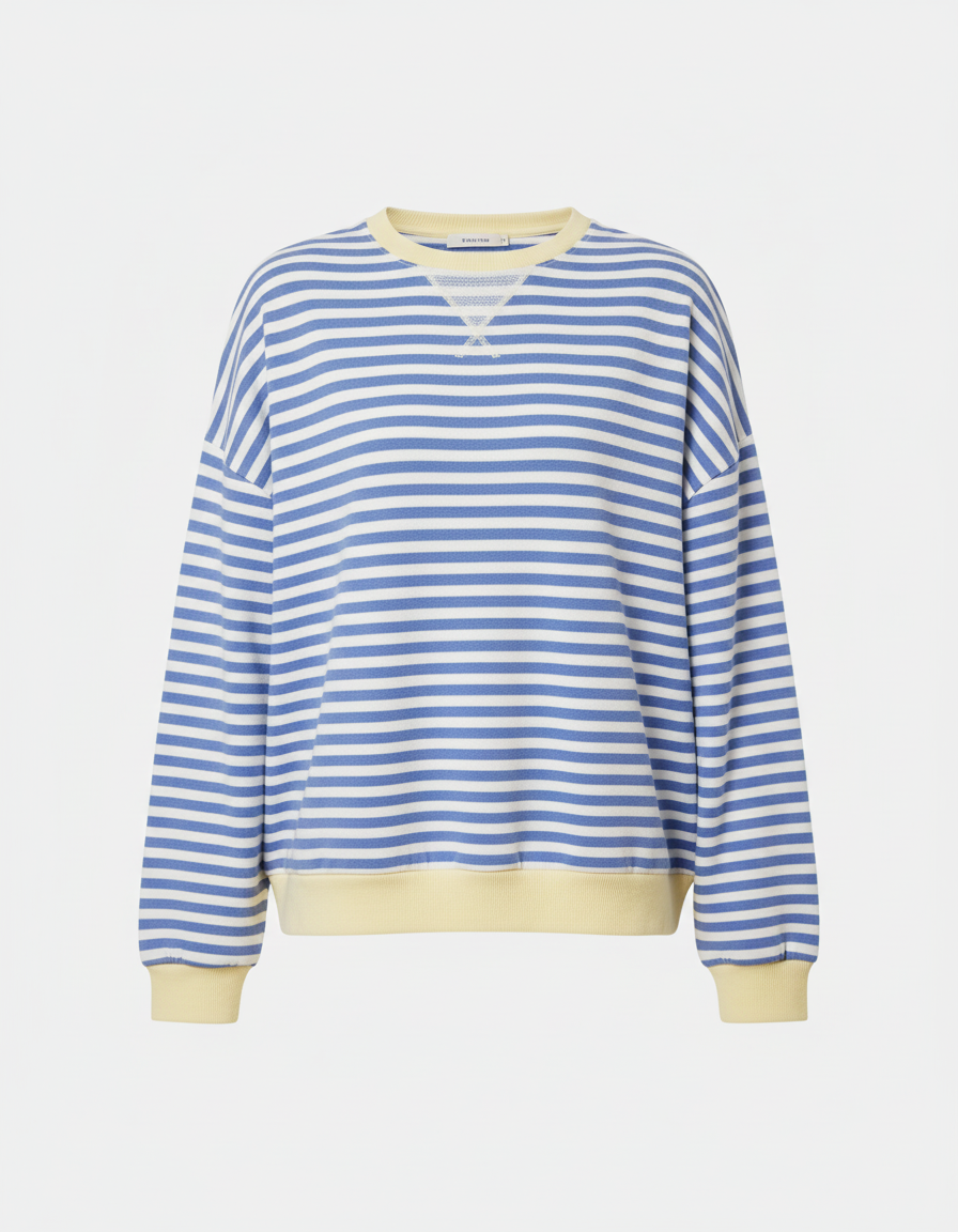 Gestreifter Oversized Pullover Damen | Heidi-Mode