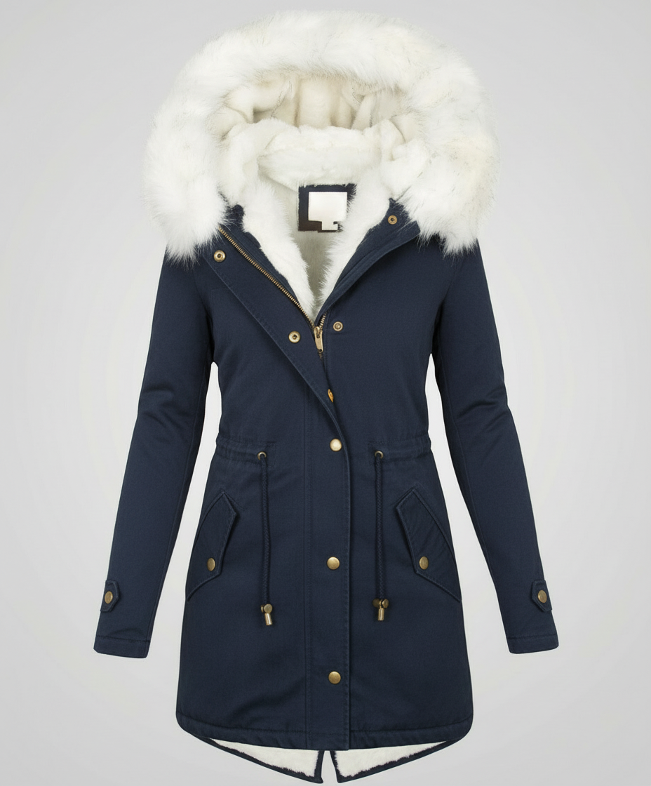 Warme Damen Winterjacke Mittellang | Heidi-Mode