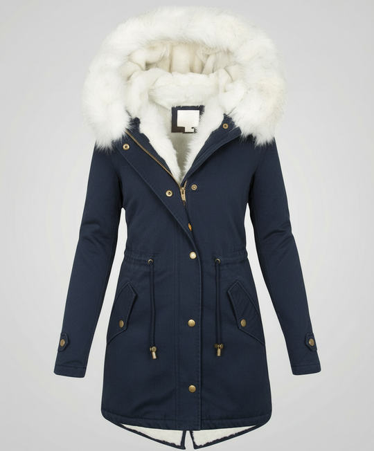 Warme Damen Winterjacke Mittellang | Heidi-Mode