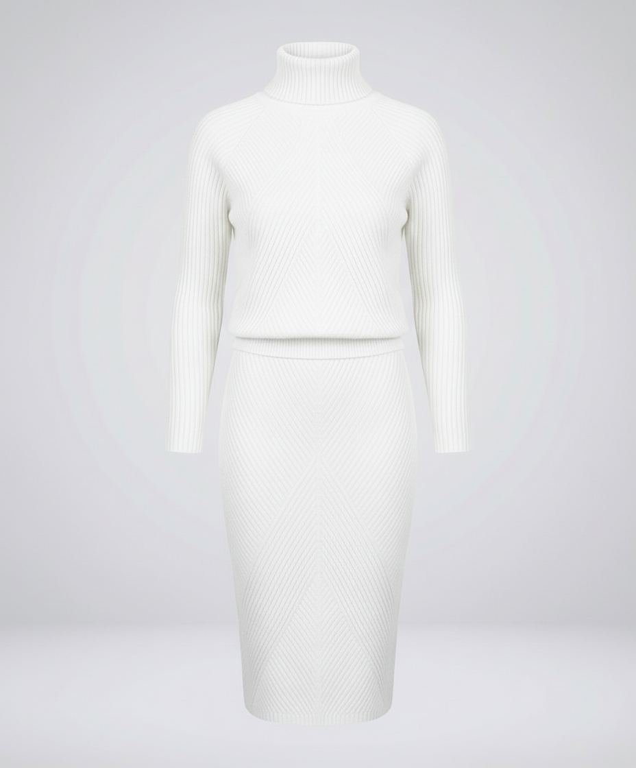 Gemütliches Strickkleid Damen | Heidi-Mode