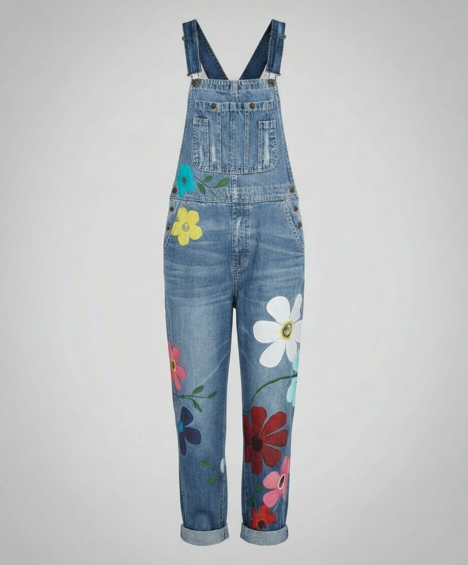 Ärmelloser Denim-Overall Damen | Heidi-Mode