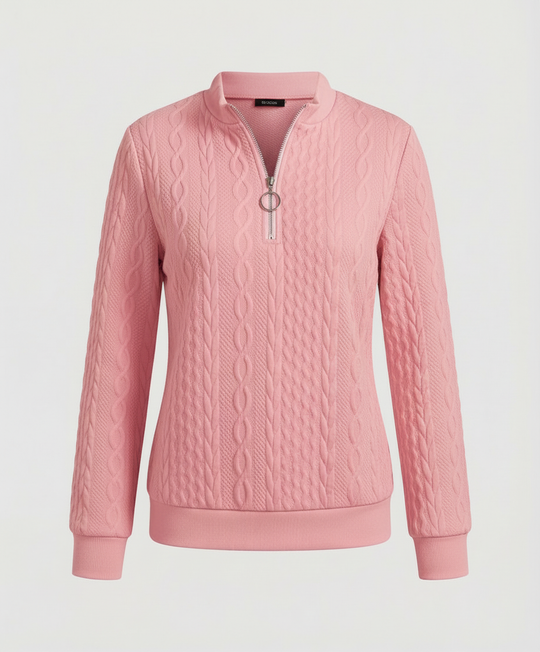 Strukturstrick Casual Pullover Damen | Heidi-Mode