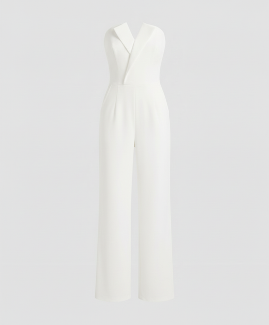 Ärmelloser V-Ausschnitt Overall | Heidi-Mode