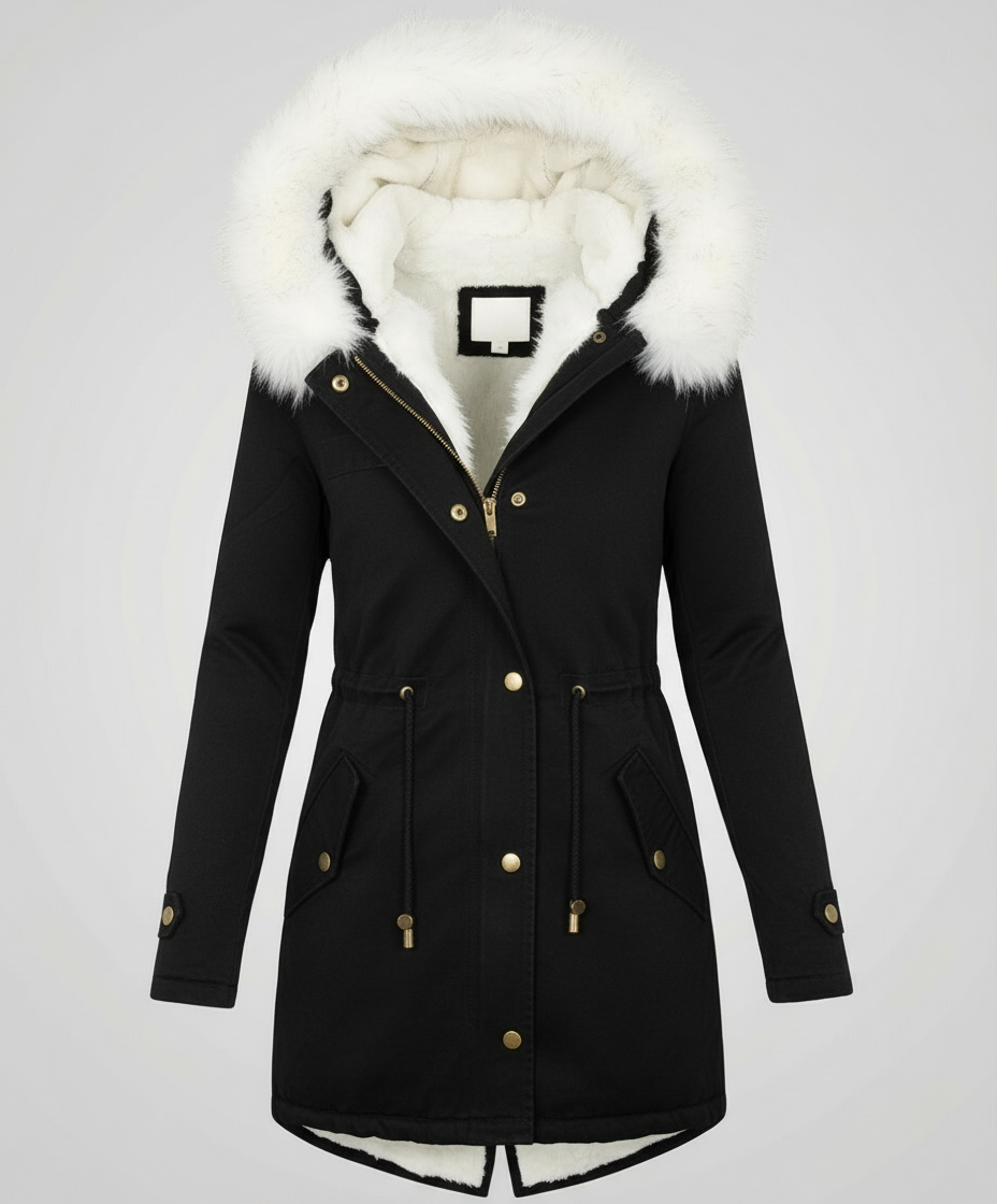 Warme Damen Winterjacke Mittellang | Heidi-Mode