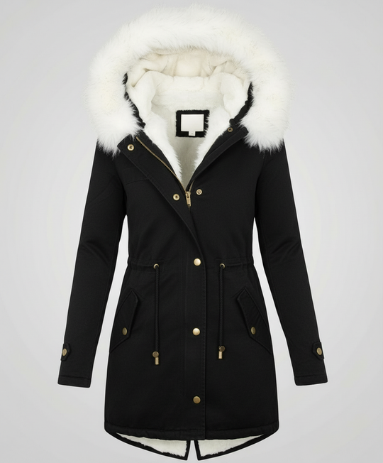 Warme Damen Winterjacke Mittellang | Heidi-Mode