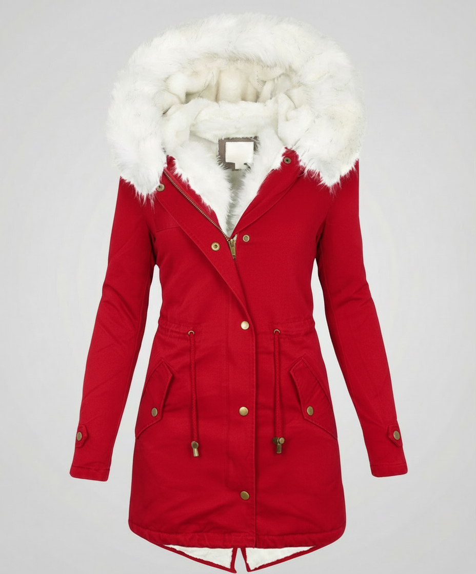 Warme Damen Winterjacke Mittellang | Heidi-Mode