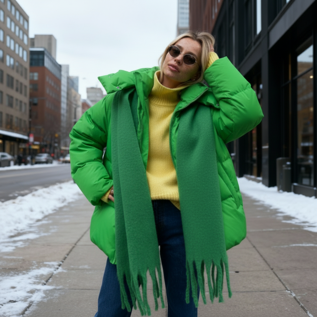 Eleganter warmer Jacke für Damen