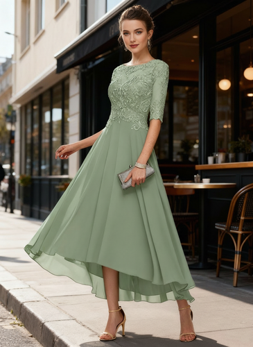 Satin Eleganz Abendkleid