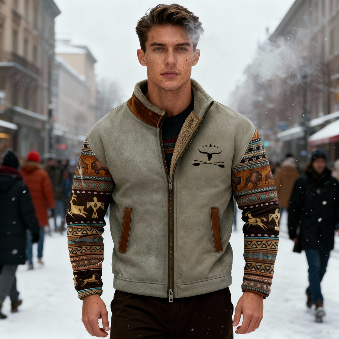 Merino-Fleecejacke Herren Leicht Warm