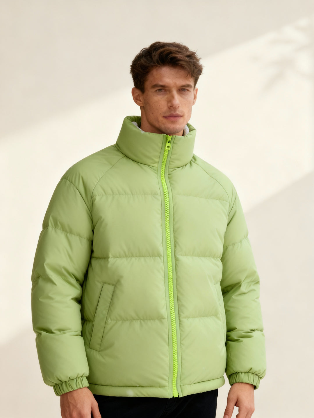 Ultrawarm Fleecegefüttert Streetwear Pufferjacke – Winter Thermo Komfort Herrenjacke