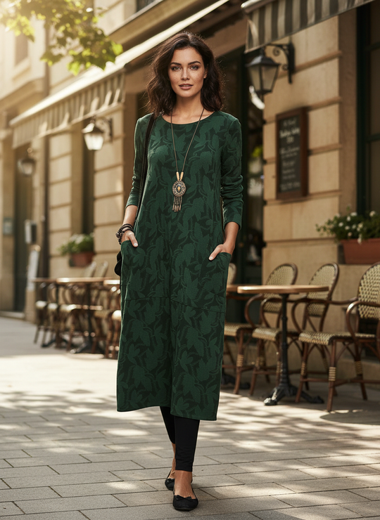 Elegantes Warmes Winterkleid