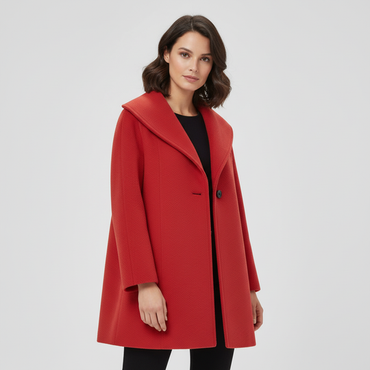 Winddichter Damenmantel mit Schalkragen | Heidi-Mode