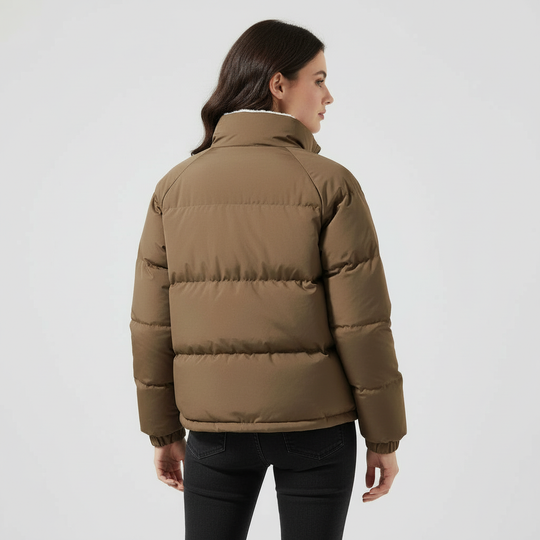 Warm Fleecegefüttert Leicht Pufferjacke Damen | Heidi-Mode
