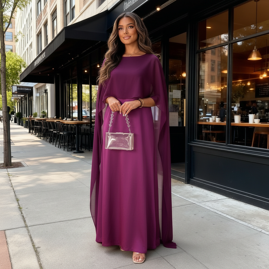 Lange Frauenkleider aus Satin