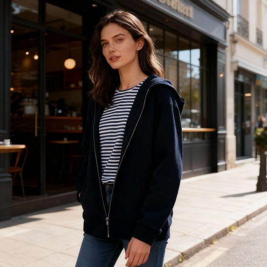 Heidi-Mode | Moderne Damenjacke mit Kapuze für Stil und Komfort