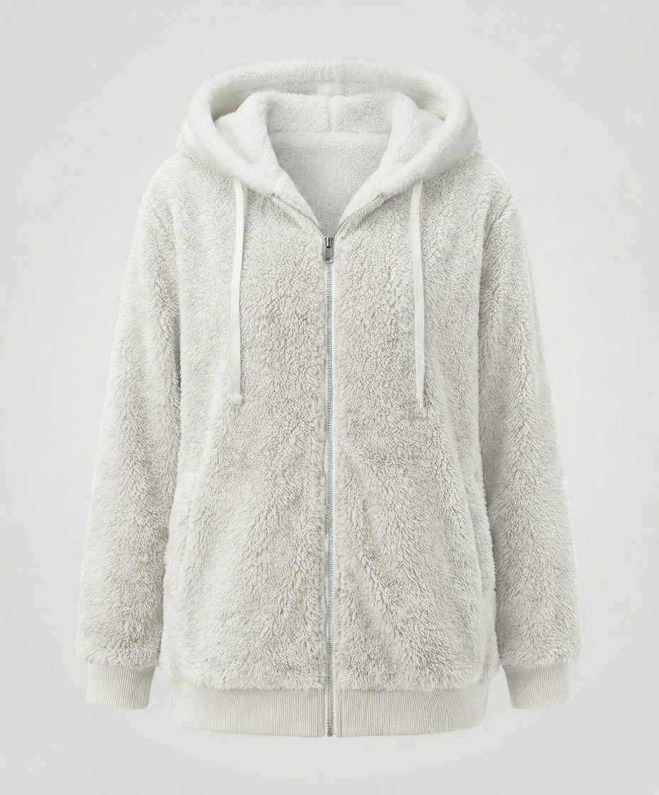 Übergroße Teddyjacke Damen | Heidi-Mode