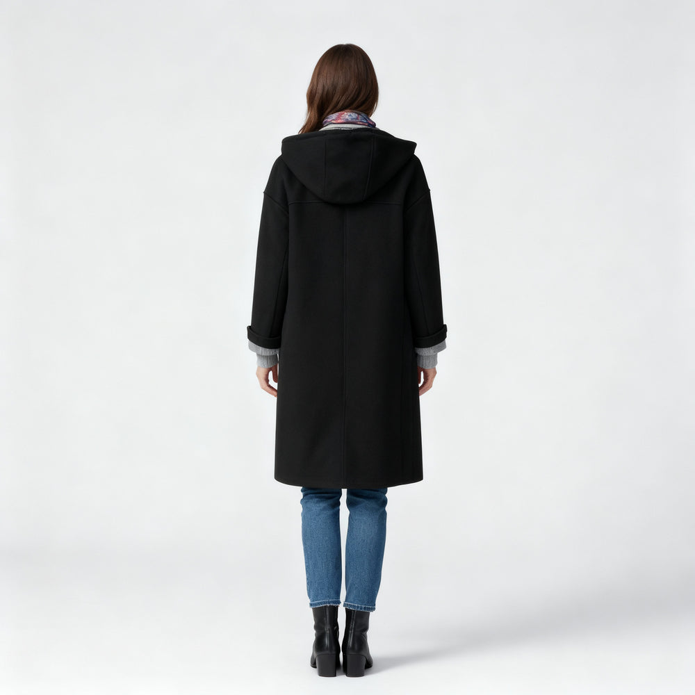 Warmer Damen Fleece Mantel Hoodie