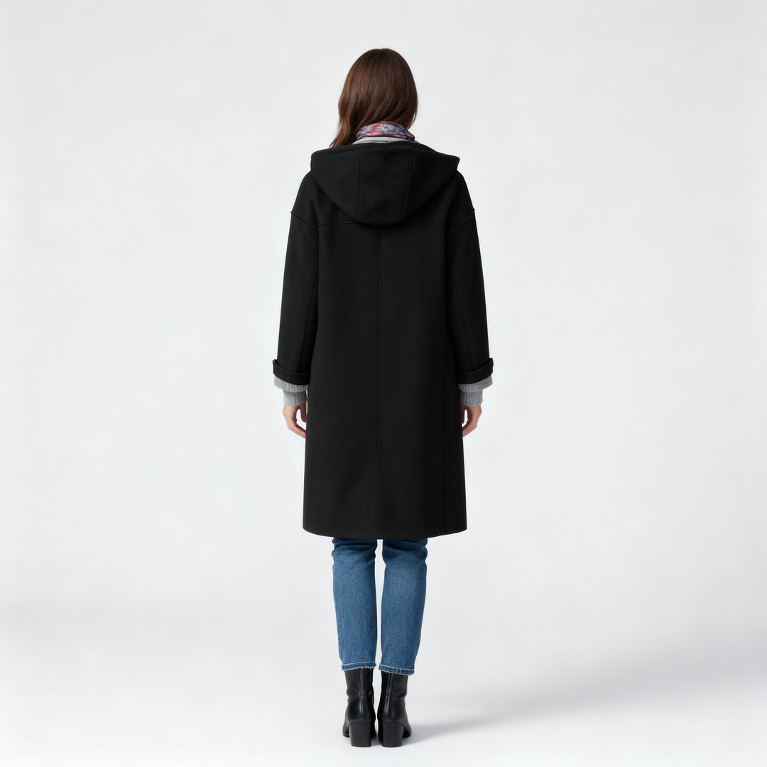 Warmer Damen Fleece Mantel Hoodie