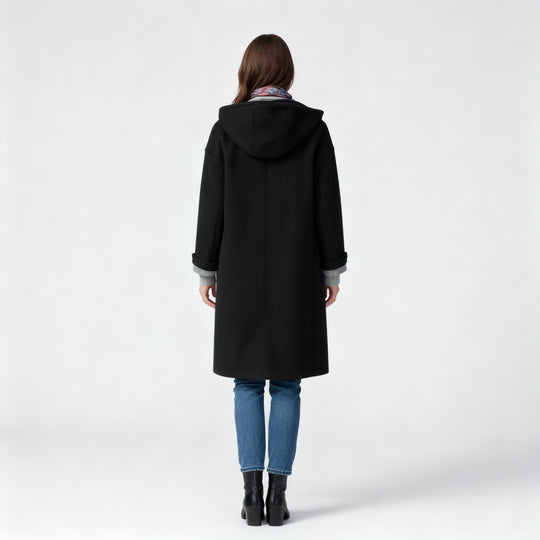 Warmer Damen Fleece Mantel Hoodie