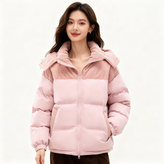 Damen isolierte Pufferjacke mit kuscheligem Innenfutter und verstellbarem Kapuzensystem – Heidi-Mode