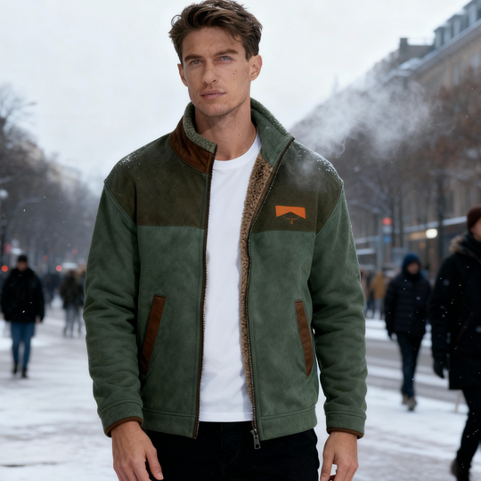 Merino-Fleecejacke Herren Leicht Warm