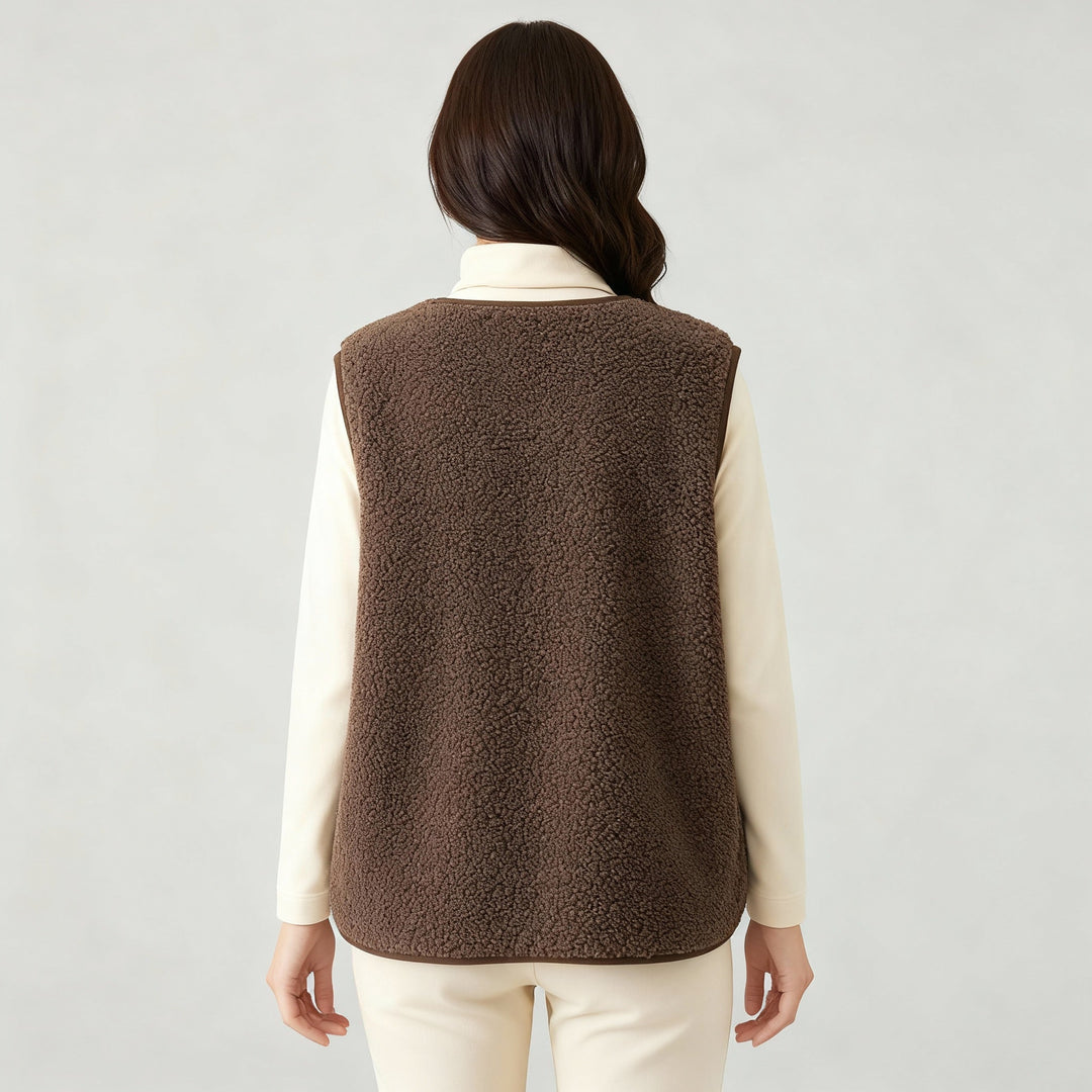 Winter Warme Elegante Fleece Weste Damen | Heidi-Mode