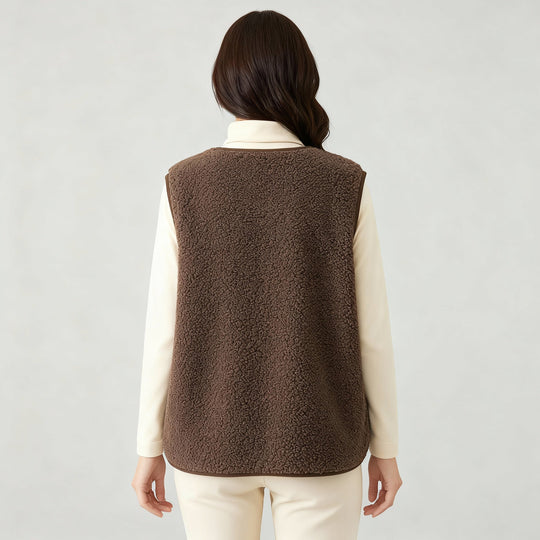 Winter Warme Elegante Fleece Weste Damen | Heidi-Mode