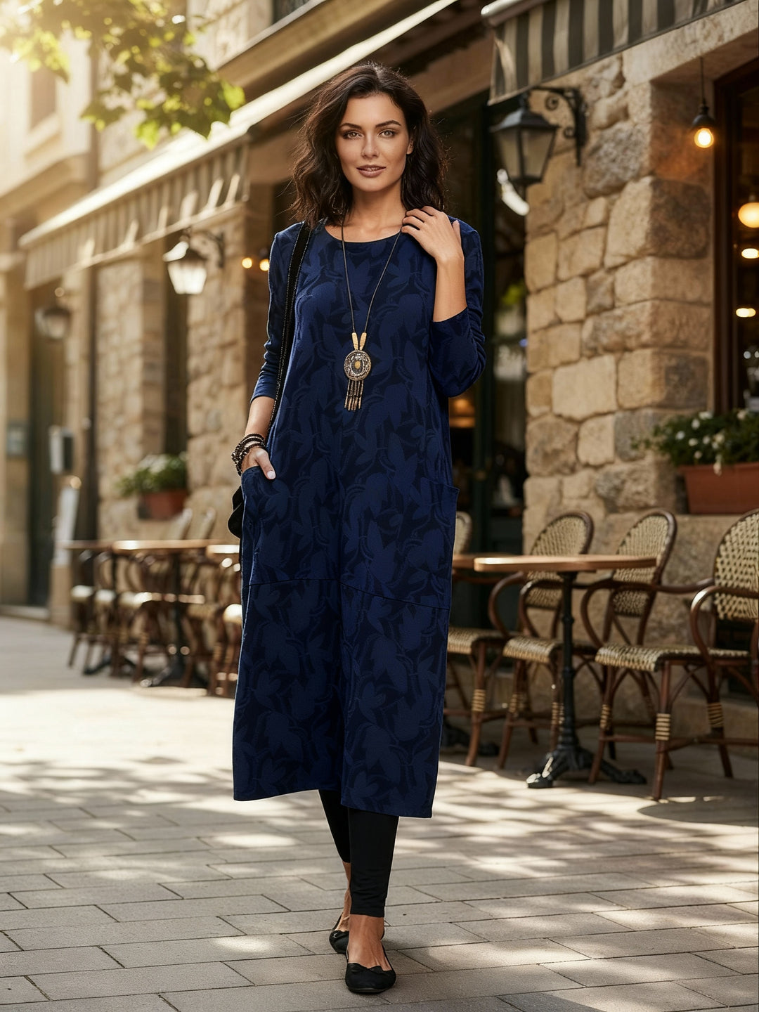 Elegantes Warmes Winterkleid