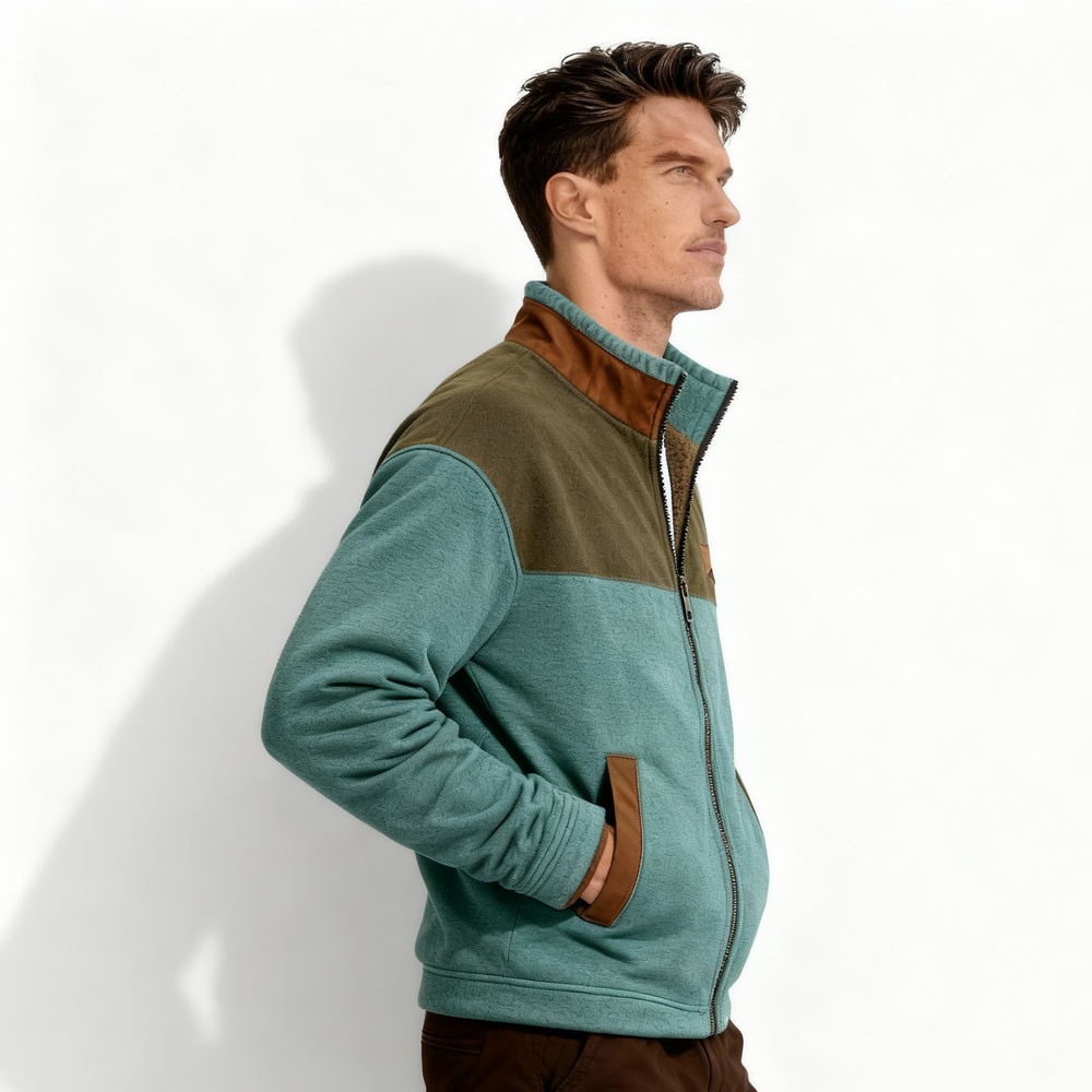 Outdoor Merino-Fleece Jacke Herren